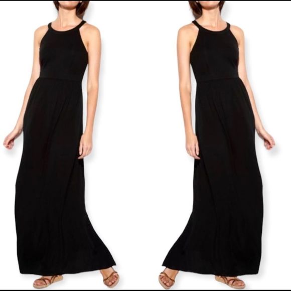 Eileen Fisher 100% Silk Maxi Dress - Picture 1 of 8